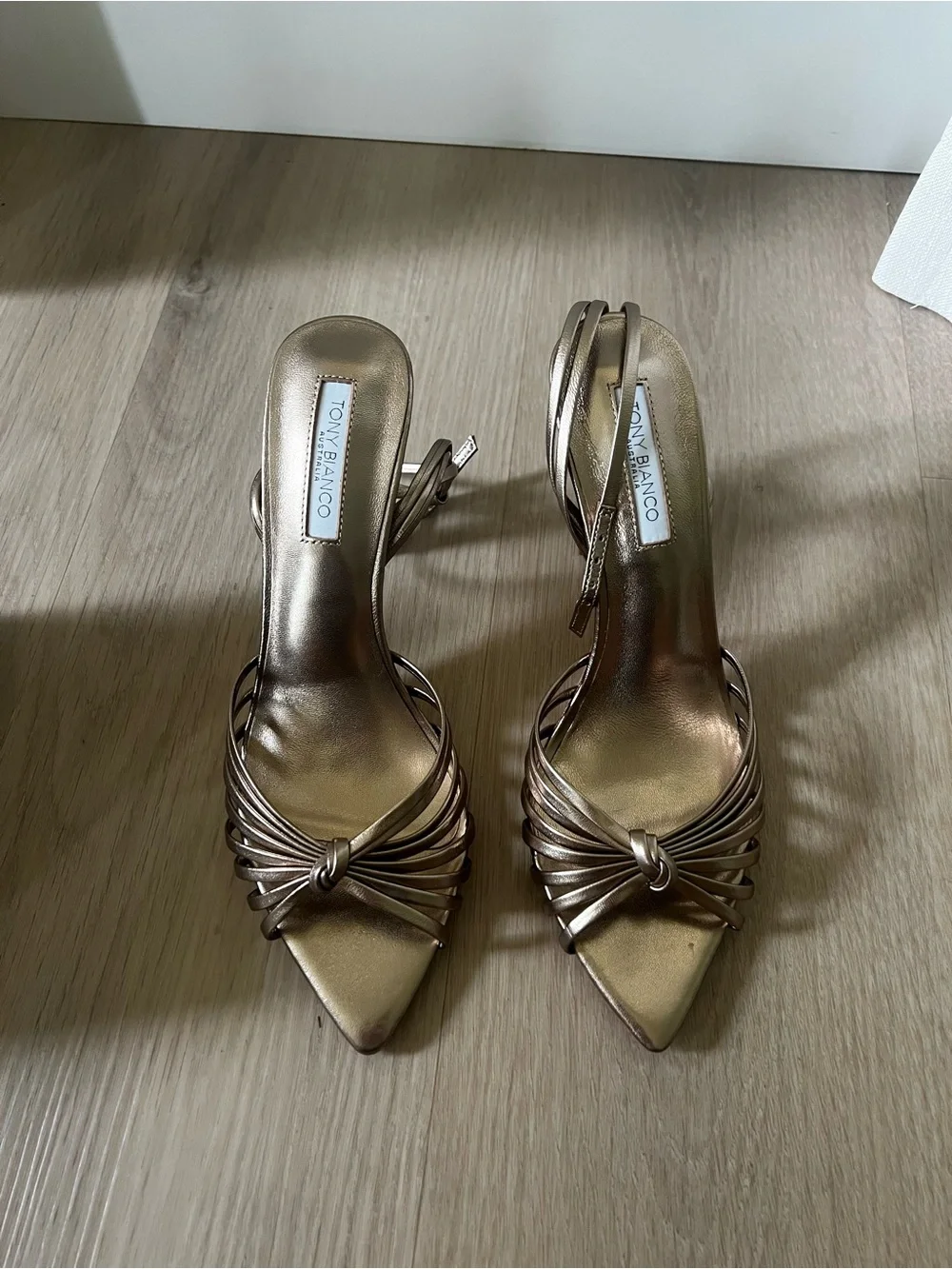 Tony Bianco MAXOS AMBER NAPPA METALLIC